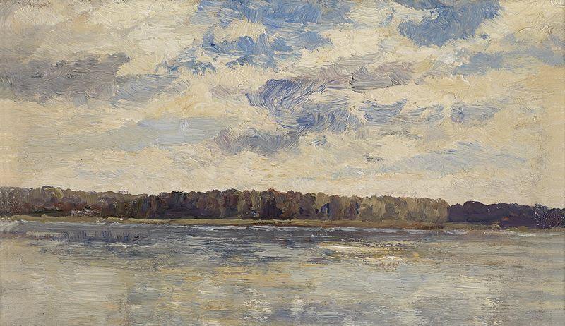 Marie Egner On the Danube near Vienna oil painting image